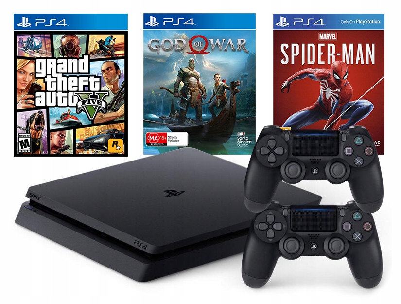 ZESTAW PS4 + GRY