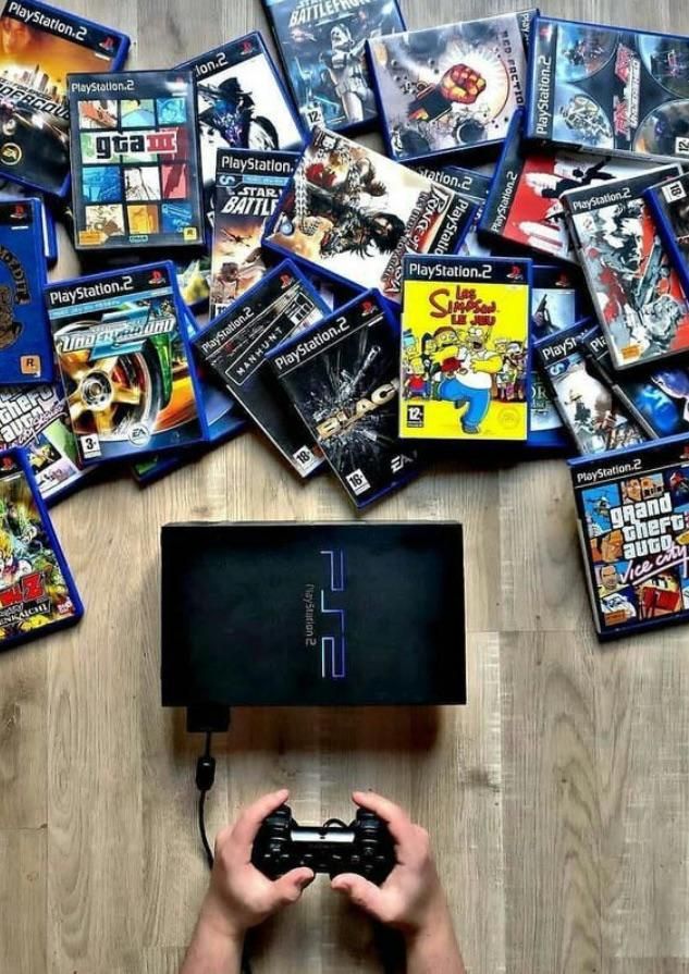 ZESTAW PS2 + GRY